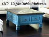 vintage coffee table makeover