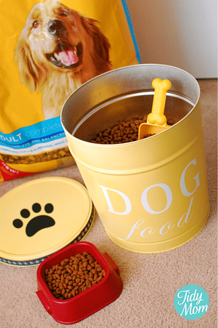 11 Awesome Diy Dog Bowls And Food, How To Build A Dog Food Storage Bin