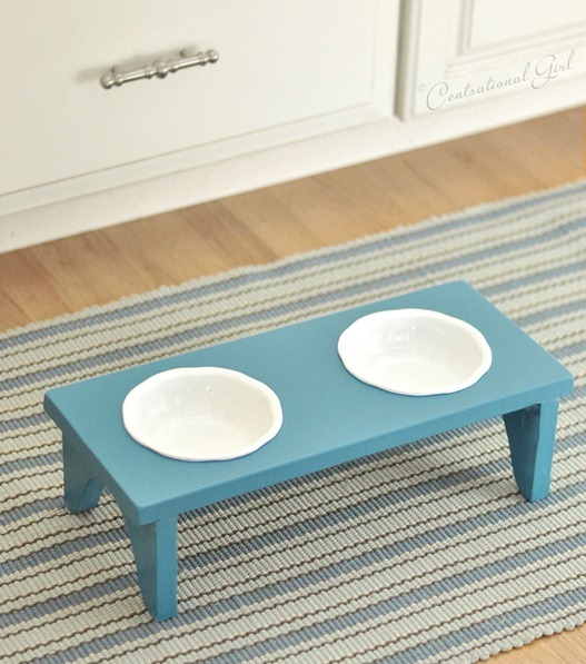 simple dog bowl stand