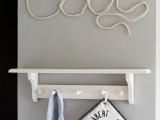 rope letters decor