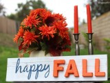happy fall sign