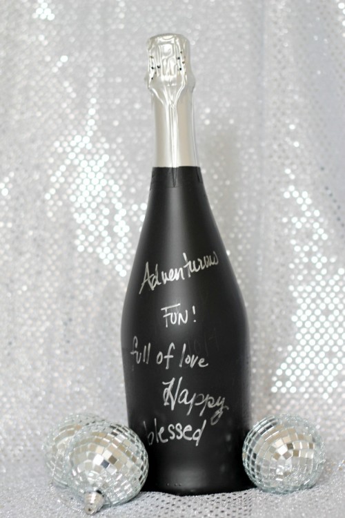 wishes champagne bottle (via partiesforpennies)
