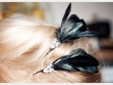 feather hair pin diy