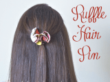 ruffle hair pin