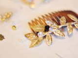 bejeweled hair comb