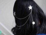 triple star hair chain