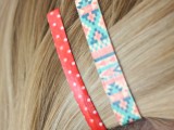 patterned hair clips