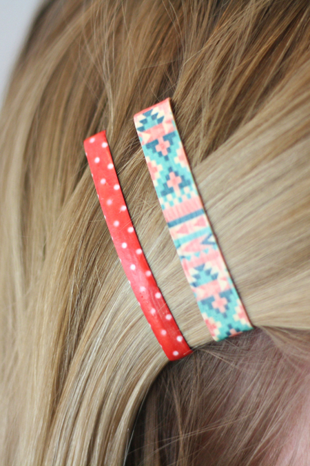 patterned hair clips (via prettylifeanonymous)
