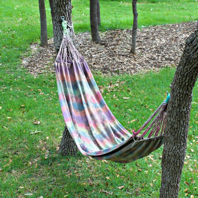 tie dyed hammock