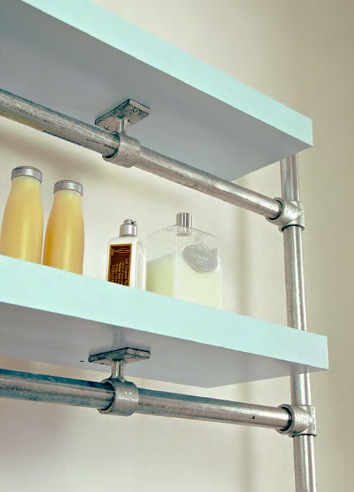 floating bathroom shelf (via simplifiedbuilding)
