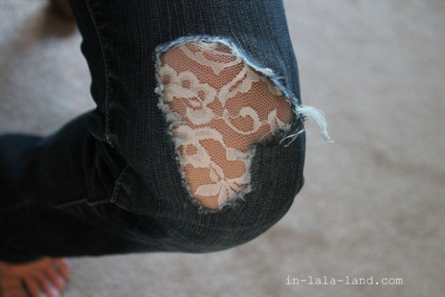 lace jeans