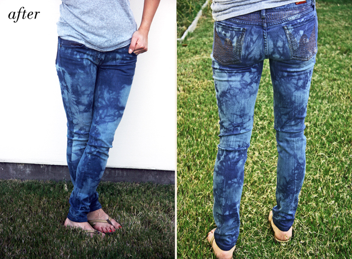 tie dyed jeans