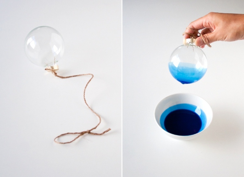 Awesome Diy Ombre Glass Ornaments For Winter Decor