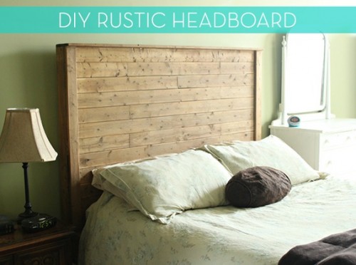 rustic bed frame headboard (via curbly)