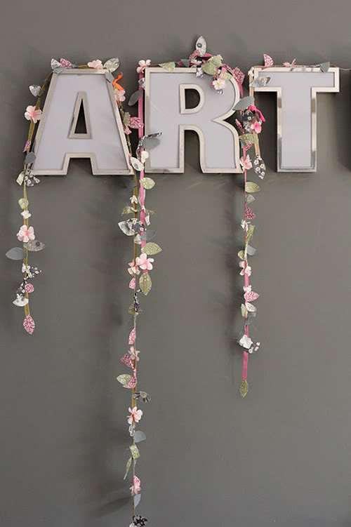 easy fabric spring garlands
