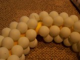DIY ping pong balls wreath