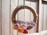 DIY spring wreath