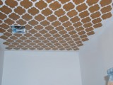 easy stenciled ceiling