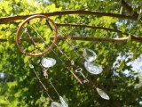 key and crystal wind chime