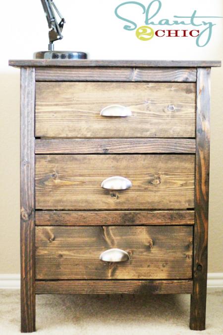 reclaimed wood nightstand (via ana-white)