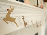 reindeer with bell noses garland