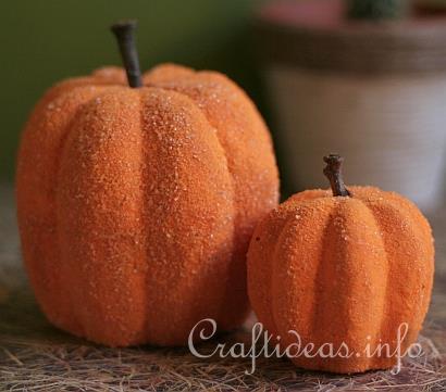 styrofoam pumpkins (via craftideas)