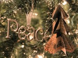 vintage mini-tree paper ornaments
