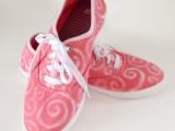 swirl sneakers makeover
