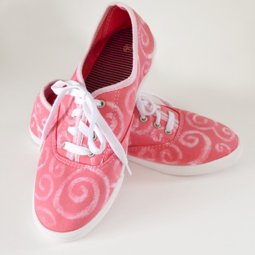 swirl sneakers makeover