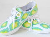 dyed ikat sneakers