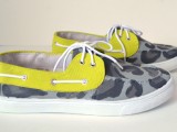 leopard lime boat shoes