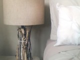 driftwood bedside lamp