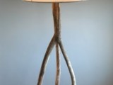 floor driftwood lamp