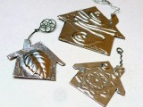 silver house ornaments