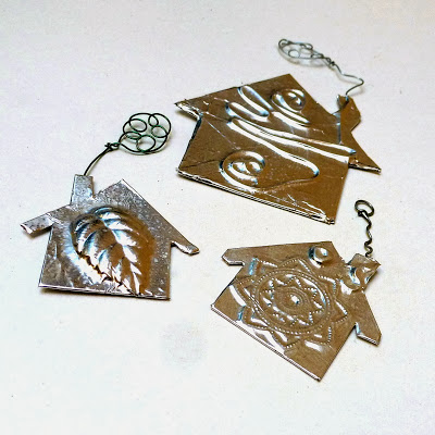 silver house ornaments
