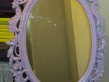 oval shabby chic mirror