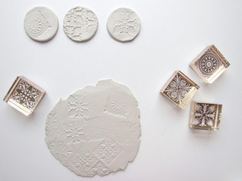 Beautiful Diy Stamped Clay Magnets