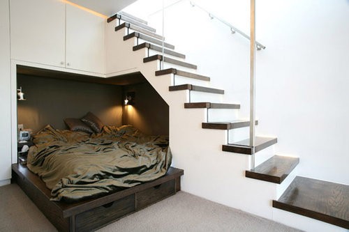 Bedroom Under Stairs Storage