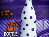 polka dot black and white vase