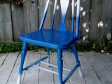 blue ombre chair