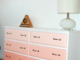 pink ombre dresser