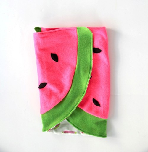 Bold DIY Watermelon Baby Blanket
