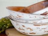 distressed salad bowls
