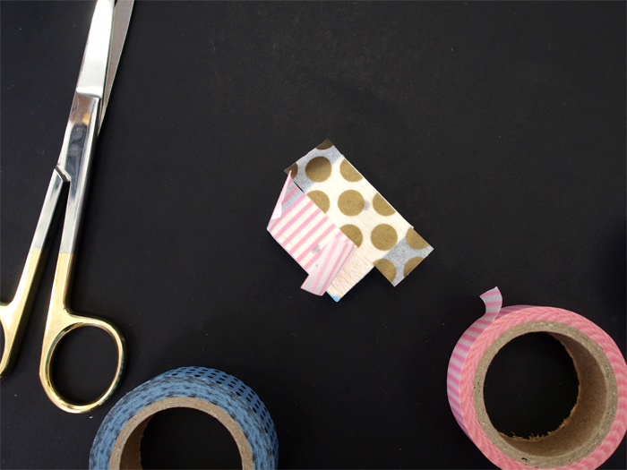 Picture Of bright and fun diy washi tape key rings  4