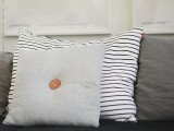 Casual Diy Button Cushion Of Old Pants