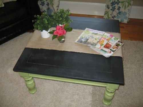 Coffee Table Renovated Into Chalkboard Kids Play Table