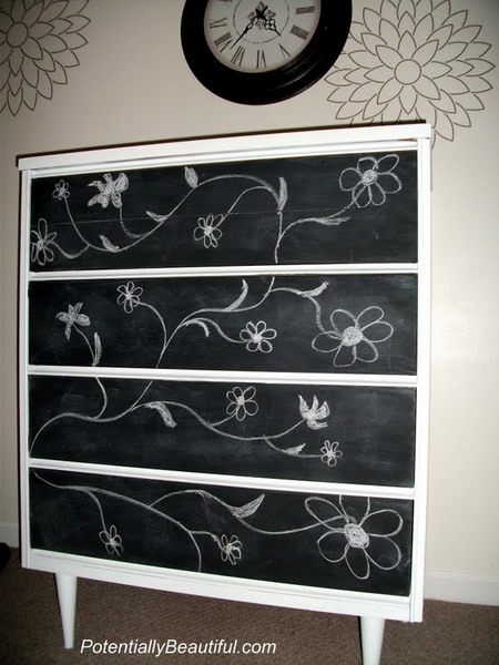Chalkboard Dresser Painting Ideas