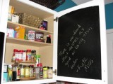 Chalkboard Inside Kitchen Cabinet Door