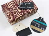chalkboard gift tags of different shapes