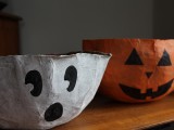 Cheap Diy Pumpkin And Ghost Bowls For Halloween Candies